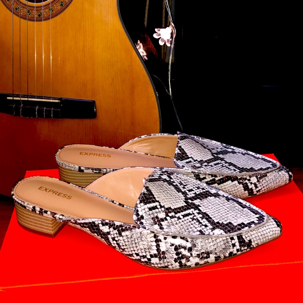 Express Snake-Skin Slip-On “Loafer” Shoe